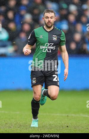 Sheffield, Regno Unito. 20 gennaio 2024. Coventry City attaccante Matthew Godden (24) durante la partita Sheffield Wednesday FC vs Coventry City FC Sky BET EFL Championship all'Hillsborough Stadium, Sheffield, Inghilterra, Regno Unito il 20 gennaio 2024 Credit: Every Second Media/Alamy Live News Foto Stock