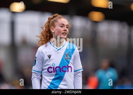 Dratford, Regno Unito. 21 gennaio 2024. Princes Park, Dartford, Inghilterra, 21 gennaio 2024 Crystal Palace Annabel Blanchard (10) durante la partita di fa Womens Championship tra London City Lionesses e Crystal Palace a Princes Park, Dartford, Inghilterra (Stephen Flynn/SPP) credito: SPP Sport Press Photo. /Alamy Live News Foto Stock