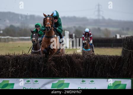 Oscar Montel e James King vincono la CKD Lord Ashton della Hyde's Cup Mens Open all'Heythrop P2P di Cocklebarrow. Credito immagini equine JTW / Alamy. Foto Stock