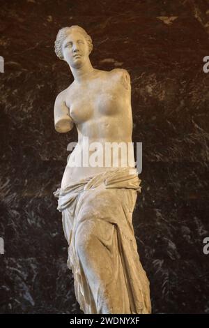 Venere di Milo al Louvre. Parigi, Francia Foto Stock