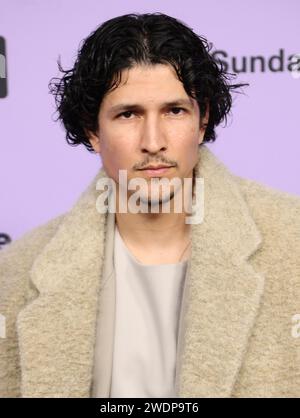 Park City, Stati Uniti. 20 gennaio 2024. Danny Ramirez arriva alla premiere "Winner" durante il Sundance Film Festival 2024 tenutosi al Ray Theatre il 20 gennaio 2024 a Park City, Utah. © JPA/AFF-USA.com credito: AFF/Alamy Live News Foto Stock