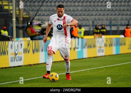 Empoli, Italie. 21 gennaio 2024. Danilo D'Ambrosio (AC Monza) durante il campionato italiano di serie A partita di calcio tra Empoli FC e AC Monza il 21 gennaio 2024 allo Stadio Carlo Castellani di Empoli, Italia - foto Morgese-Rossini/DPPI Credit: DPPI Media/Alamy Live News Foto Stock