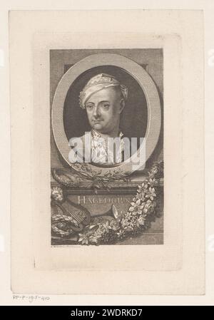 Ritratto di Martin Gerbert, Aegid Verhelst (II), 1785 stampa Mannheim paper Engraving / etching Historical Persons Foto Stock