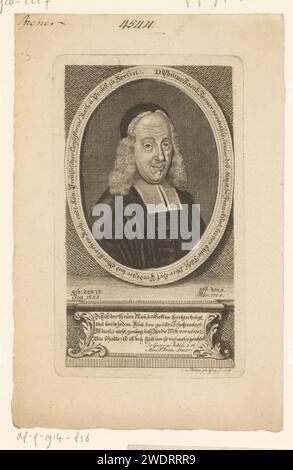 Ritratto di Philipp Jacob Spener, Johanna Dorothea Sysang, carta stampata del 1775 che incide persone storiche Foto Stock