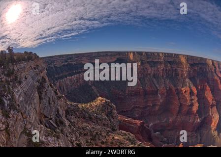 Sotto la grande Muraglia Mohave si affaccia sul Grand Canyon Arizona Foto Stock