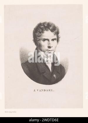 Ritratto dell'artista Jan -Frans van Dael, Anonimo, Gottfried Engelmann, 1816 - 1839 stampa Paris paper Historical Persons Foto Stock