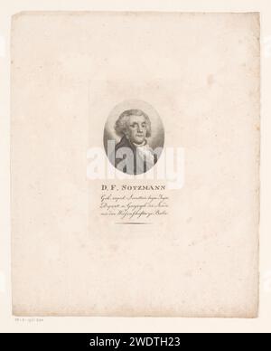 Ritratto van Daniel Friedrich Sotzmann, Konrad Westermayr, 1775 - 1834 stampa Germany paper Historical Persons Foto Stock