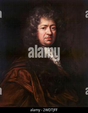 Samuel Pepys (1633-1703), diarista inglese, ritratto dipinto ad olio su tela di John Riley, prima del 1691 Foto Stock