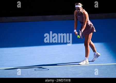 Parigi, Francia. 20 gennaio 2024. Victoria Azarenka durante l'Australian Open AO 2024 Grand Slam Tournament il 20 gennaio 2024 al Melbourne Park in Australia. Crediti: Victor Joly/Alamy Live News Foto Stock