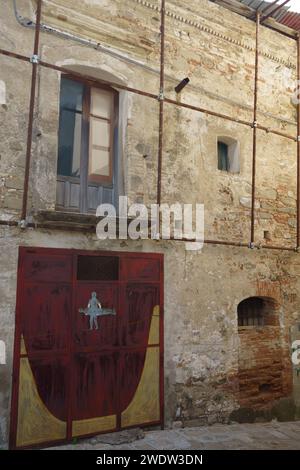 Aliano, città storica della provincia di potenza, Basilicata, Italia Foto Stock