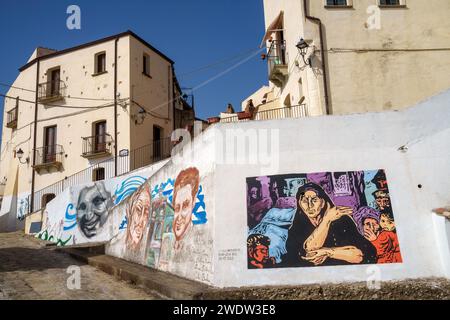 Aliano, città storica della provincia di potenza, Basilicata, Italia Foto Stock