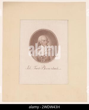 Ritratto van Johann Friedrich Blumenbach, Heinrich Schwenterley, 1791 stampa Göttingen paper Historical Persons Foto Stock