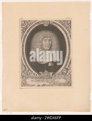 PortraT van Georg Wolfgang Wedel, Georg Andreas Wolfgang, dopo Christian Schäffer, 1675 - 1716 stampa Germania carta incisione persone storiche Foto Stock