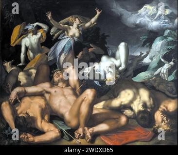 Abramo Bloemaert - Apollo e Diana punire Niobe uccidendo i suoi figli Foto Stock