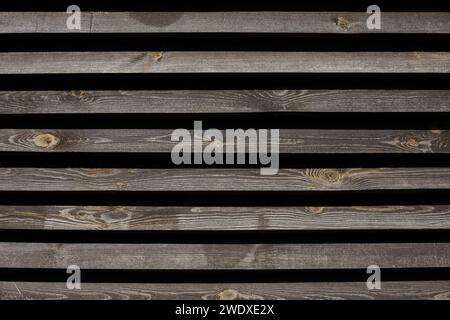 pannelli orizzontali, recinzione in legno di pannelli Foto Stock