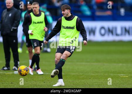 Liam Kitching di Coventry City si scalda davanti al match per il campionato Sky Bet a Hillsborough, Sheffield. Data immagine: Sabato 20 gennaio 2024. Foto Stock