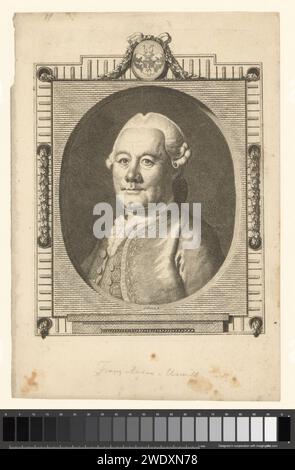 Ritratto van Franz Anton von Unertl, Scherer, 1785 - 1799 carta stampata incisione persone storiche. cuscinetto araldico Foto Stock