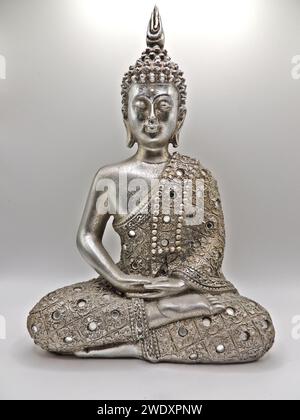 Una bella meditazione decorativa budha Foto Stock