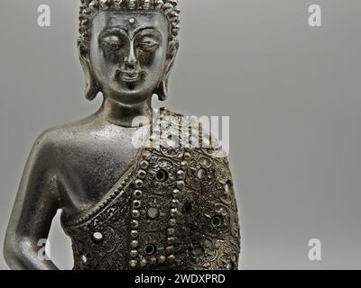 Una bella meditazione decorativa budha Foto Stock