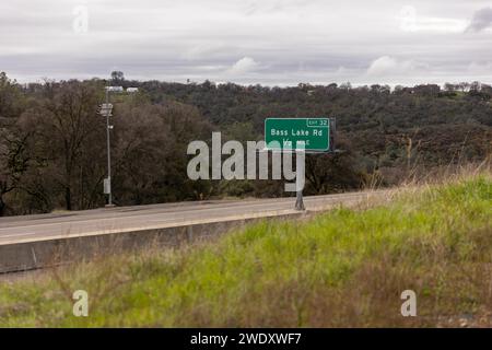 Bass Lake Road, autostrada 50 Foto Stock