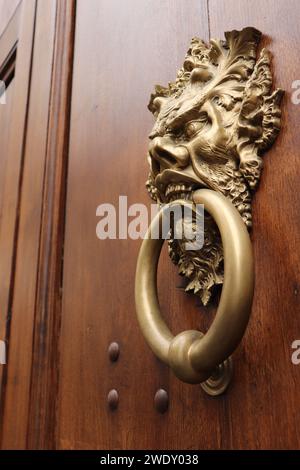 Immagine ravvicinata di Florence Doorknocker Foto Stock