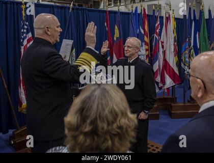 Cerimonia promozionale ADM. Daryl L. Caudle Foto Stock