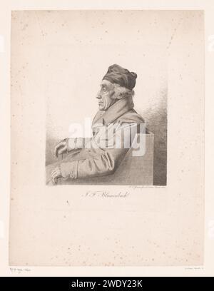 Ritratto van Johann Friedrich Blumenbach, Ludwig Emil Grimm, 1823 stampa Cassel paper etching Historical Persons Foto Stock