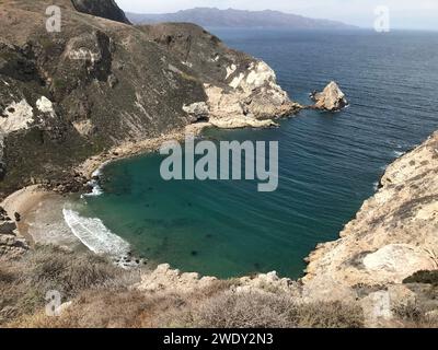 Tranquillità costiera di Potato Harbor Foto Stock