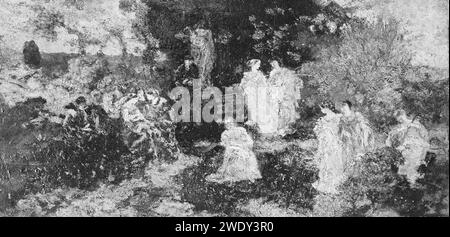 Adolphe Joseph Thomas Monticelli - le principesse Foto Stock
