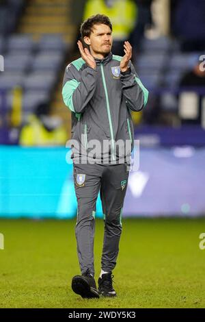 Sheffield, Regno Unito. 20 gennaio 2024. Il manager dello Sheffield Wednesday Danny Rohl durante lo Sheffield Wednesday FC contro Coventry City FC all'Hillsborough Stadium, Sheffield, Regno Unito il 20 gennaio 2024 Credit: Every Second Media/Alamy Live News Foto Stock