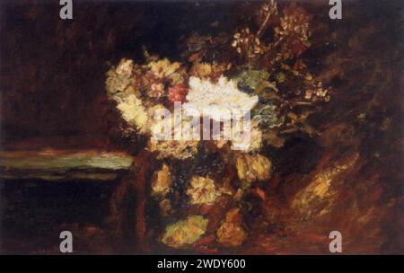 Adolphe-monticelli-bouquet-di-fiori. Foto Stock