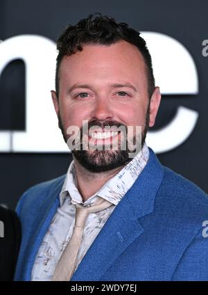 Londra, Regno Unito. 22 gennaio 2024. Tyler Thompson arriva alla premiere globale della quarta stagione prescelta, Empire Cinema, Londra. Credito: Doug Peters/EMPICS/Alamy Live News Foto Stock