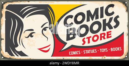 Fumetti: Design retro. Ritratti femminili in stile comico con bolla a forma di discorso. Illustrazione Vector vintage. Illustrazione Vettoriale