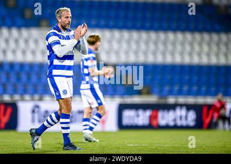 Doetinchem, Nederland. 22 gennaio 2024. DOETINCHEM, 22-01-2024, Stadium De Vijverberg, calcio, Eredivisie olandese, stagione 2023/2024, partita tra De Graafschap e Jong PSV. Giocatore di De Graafschap Ralf Seuntjens credito: Pro Shots/Alamy Live News Foto Stock