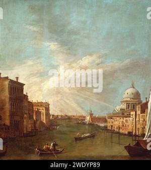 Dopo Canaletto (Venezia 1697-Venezia 1768) - Venezia, il Canal grande verso il bacino, con S. Maria della salute Foto Stock