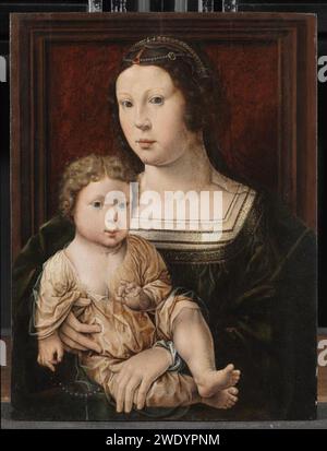 Dopo Jan Gossaert - Vergine e bambino (Anna von Bergen e suo figlio), 1521, P.1947.LF.229. Foto Stock