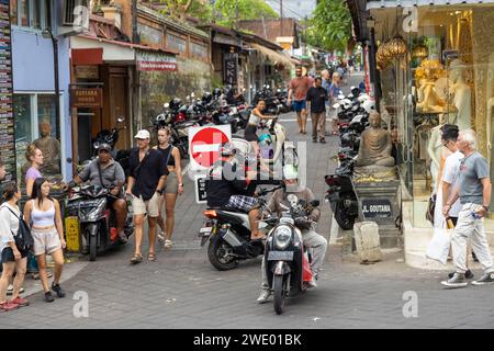 Strade a Ubud, Bali, Indonesia Foto Stock
