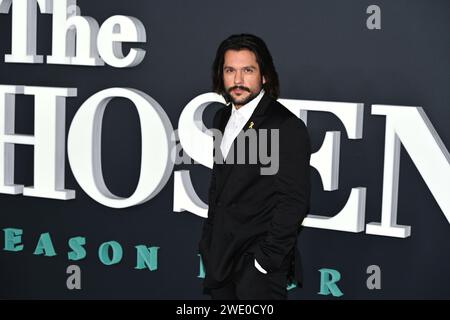 Londra, Regno Unito. 22 gennaio 2024. Shahar Isaac partecipa alla premiere globale della quarta STAGIONE PRESCELTA, Empire Cinema, Leicester Square, Londra, Regno Unito credito: Vedi li/Picture Capital/Alamy Live News Foto Stock