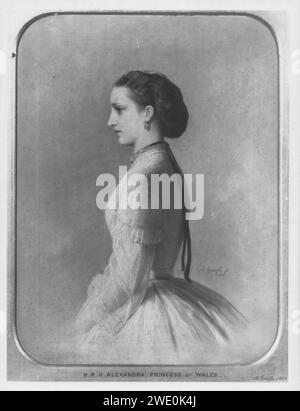 Albert Graefle (1807-89) - Alessandra, Principessa di Galles (1844-1925) Foto Stock