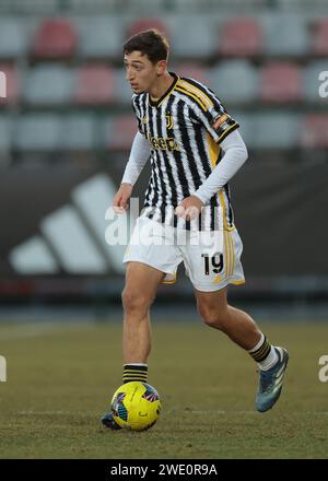 Vinovo, Italia. 20 gennaio 2024. Jonas Rouhi della Juventus durante la partita di serie C al Juventus Center di Vinovo. Il credito fotografico dovrebbe leggere: Jonathan Moscrop/Sportimage Credit: Sportimage Ltd/Alamy Live News Foto Stock