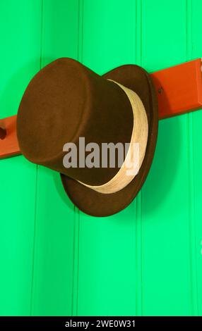 Cappello presso la residenza di Chief Factor, Fort Vancouver National Historic Site, Vancouver National Historic Reserve, Washington Foto Stock