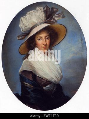 Alexandrine-Charlotte-Sophie de Rohan-Chabot, duchesse de la Rochefoucauld - Vigee-Lebrun. Foto Stock