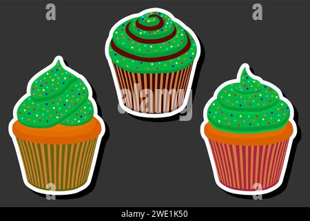 Splendida illustrazione a colori sul tema delle festività annuali di St Patrick's Day Illustrazione Vettoriale