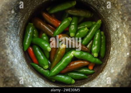 Freddo per l'occhio di uccello , utilizzato nei curry e in altri alimenti Foto Stock