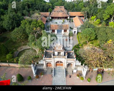 Tempio di Re An Duong Vuong, Co Loa Cittadella o di tích Thành Cổ Loa, Dong Anh, Hanoi, Vietnam Foto Stock