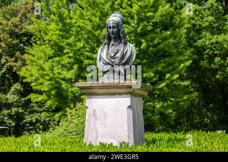 Deutschland, Havixbeck, Baumberge, Muensterland, Westfalen, Nordrhein-Westfalen, NRW, Burg Huelshoff, Wasserburg, Renaissance, Geburtshaus und Elternh Foto Stock