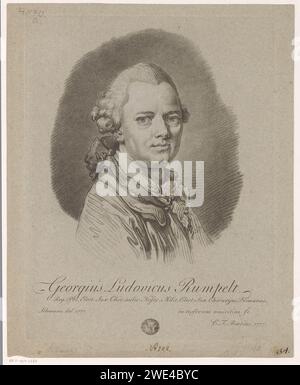 PortraT van Georg Ludwig Rumpelt, Christian Friedrich Boëtius, in onore di Johann Eleazar Schenau, 1777 stampa Dresden paper Historical Persons Foto Stock