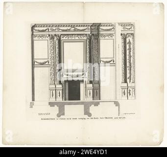 Subsema nel Palazzo Huis Ten Bosch, Jan Matthysz., dopo Pieter Jansz. Post, 1664 stampa su carta l'Aia incisione Foto Stock