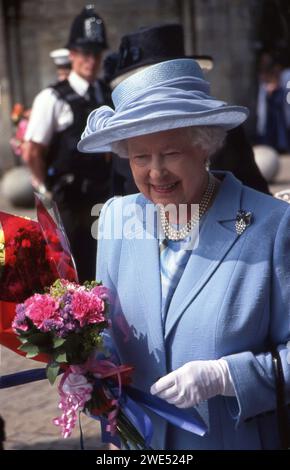 The Queen at Broadlands Estate, Romsey 8 giugno 2007 foto dell'Henshaw Archive Foto Stock