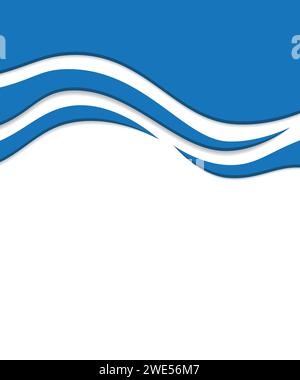 Sfondo astratto con onde per la progettazione. illustrazione vettoriale Illustrazione Vettoriale